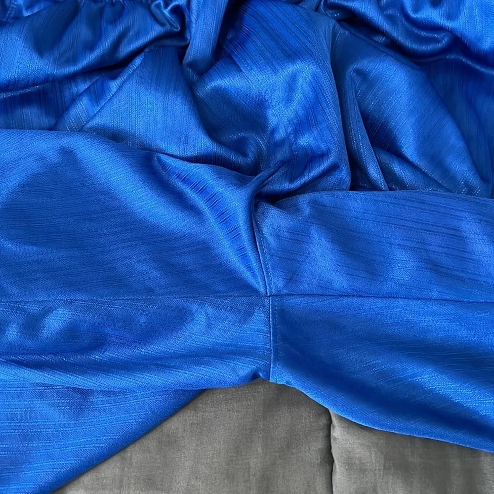 Nike Tonal Pinstripe Basketball Shorts Blue Size Large